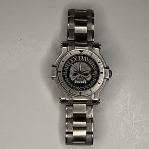 Bulova Harley-Davidson Willy G Skull Steel Watch 76A11
